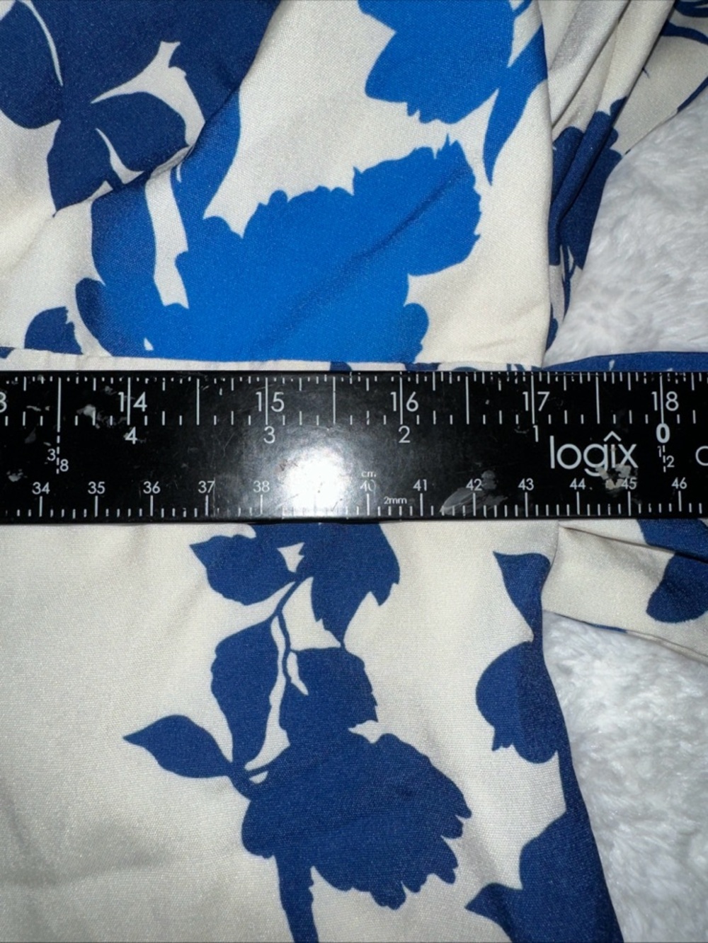 the blue halter cut out ruffle maxi Dress Size XL wedding multi blue wht floral - Picture 10 of 15